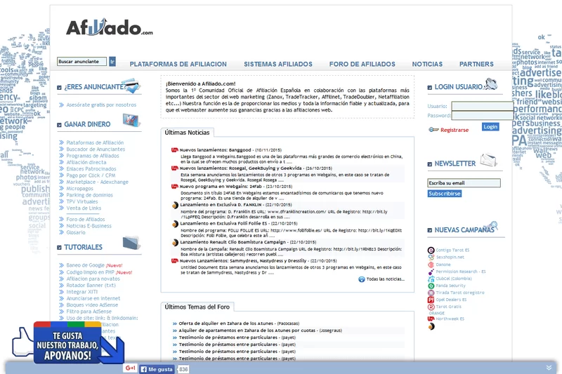 captura web afiliado com