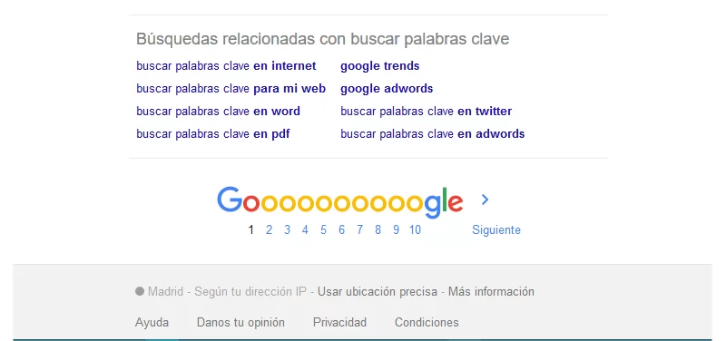 captura busquedas relacionadas