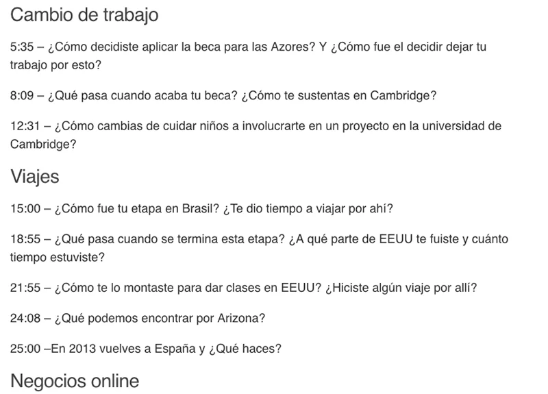 captura diferenciacion categorias y minutaje
