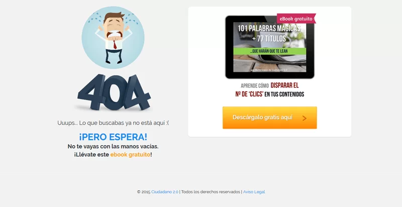 captura pagina 404 c2cero
