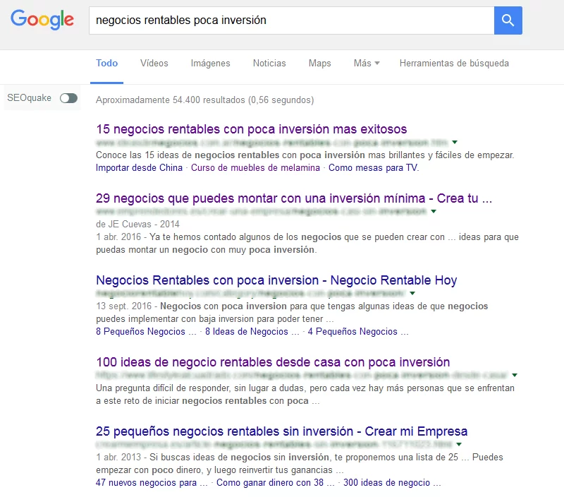 captura google negocios rentables poca inversion