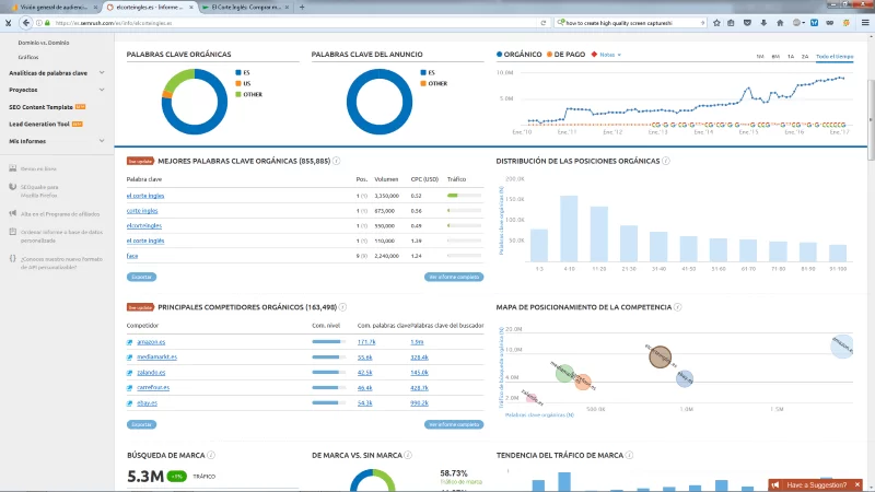 captura semrush mal