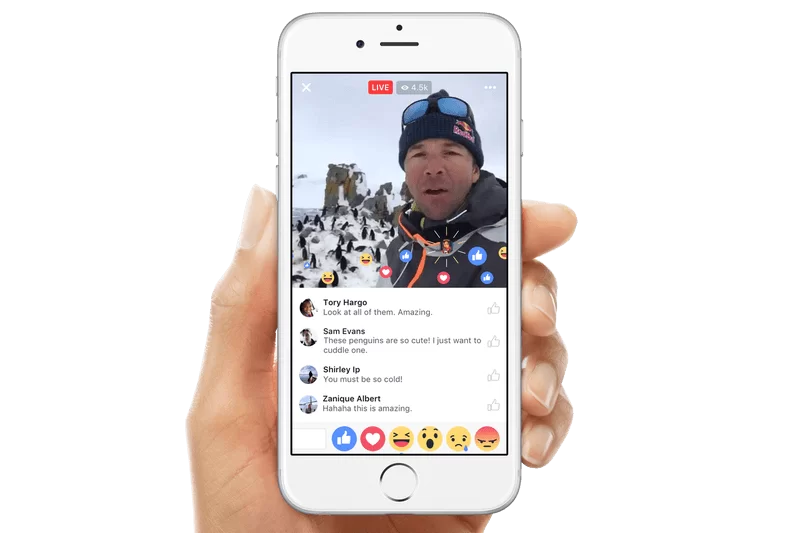 live reactions ios
