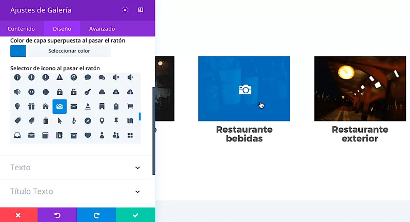 ajustes modulo galeria