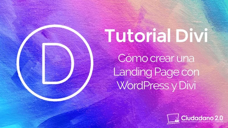 cabecera landing page wordpress divi