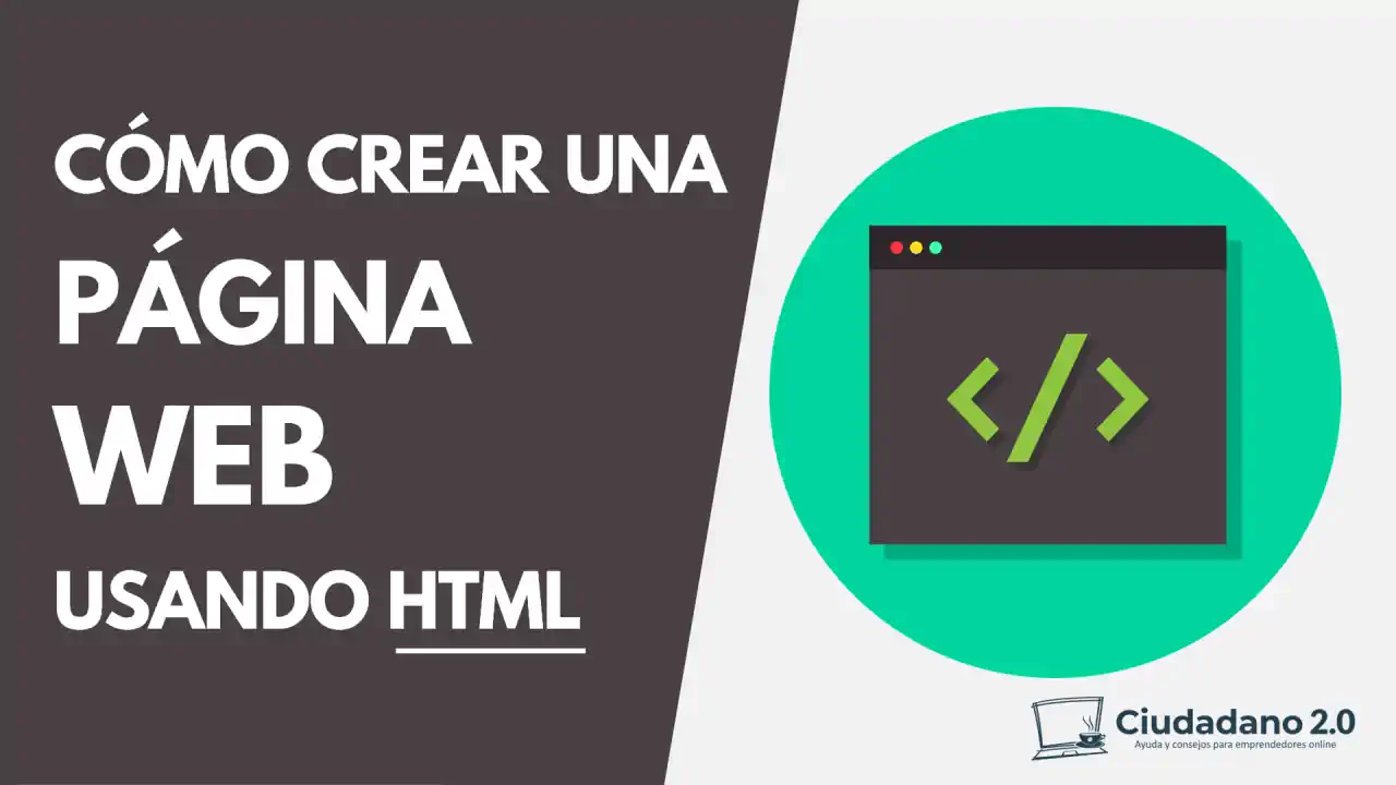 cómo crear una pagina web en html