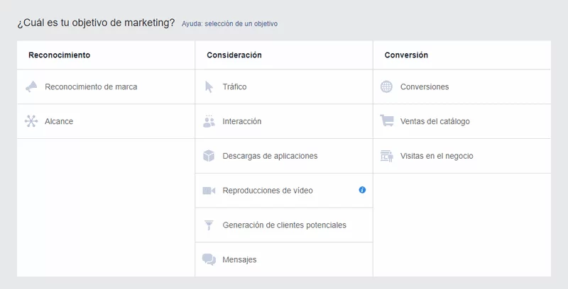 captura objetivos campana