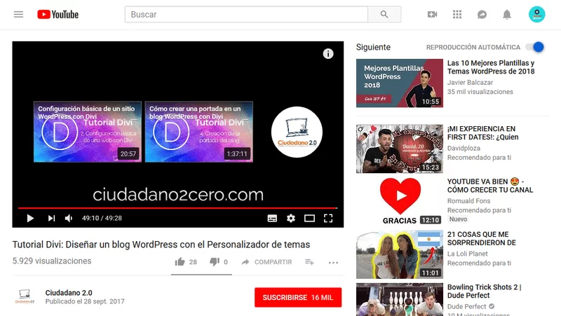 ejemplo pantalla final youtube