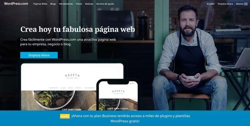web wordpress.com español