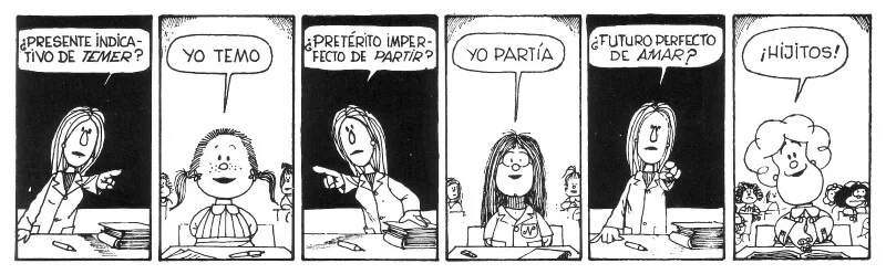 mafalda conjugar verbos