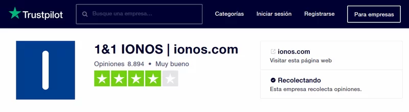 opiniones ionos trustpilot