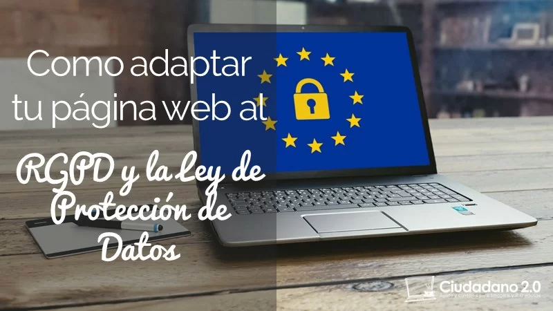 adaptar pagina web rgpd proteccion datos