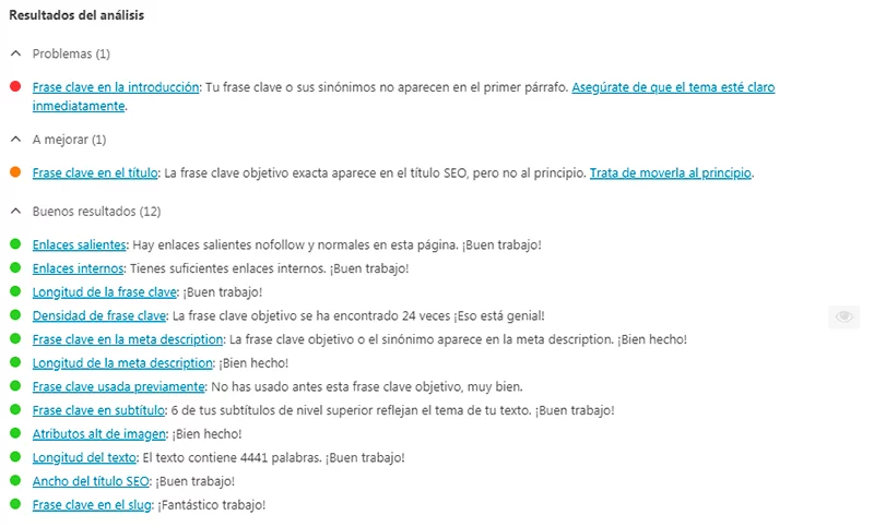 analisis seo yoast