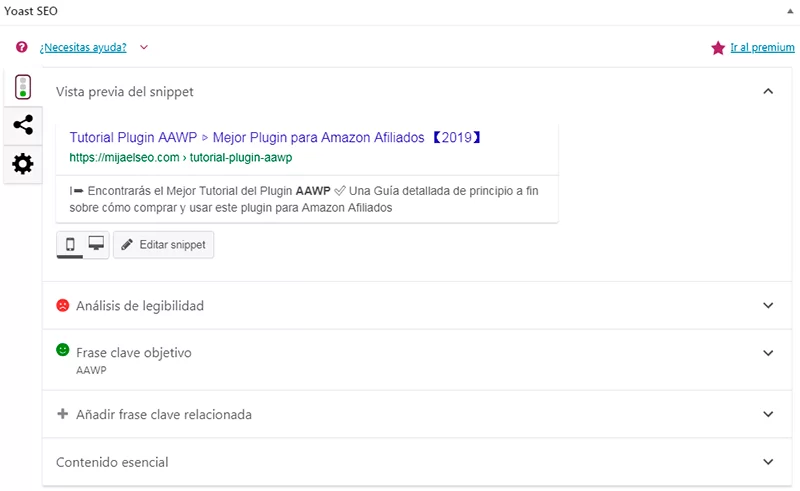 modulo analisis seo yoast