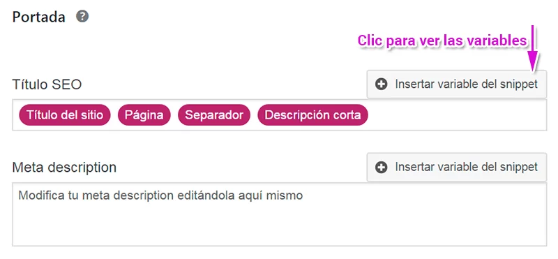 snippet portada plugin Yoast SEO