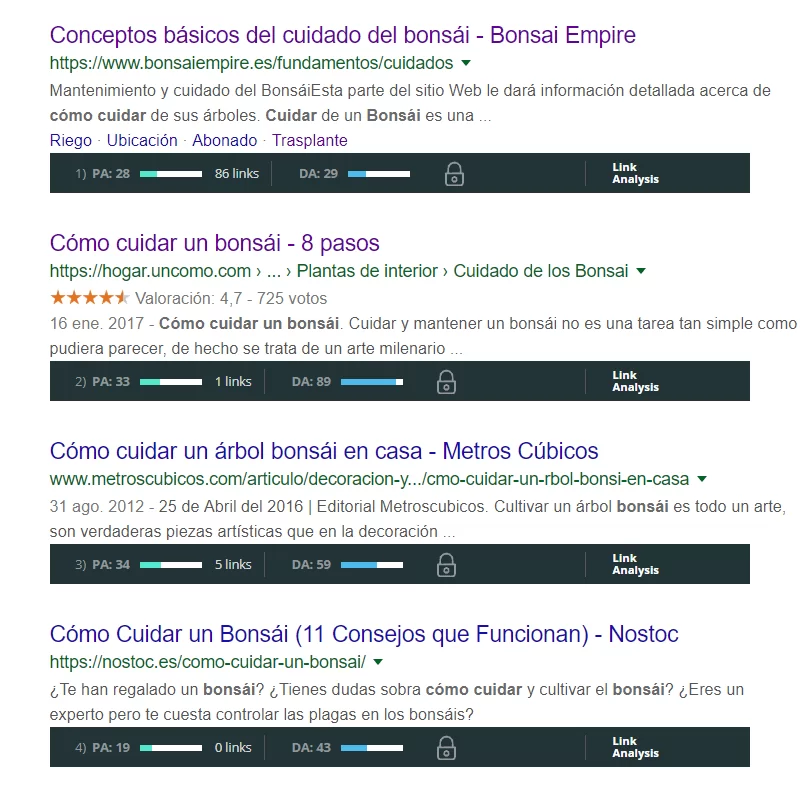 ejemplo bonsai carmona mozbar dificil