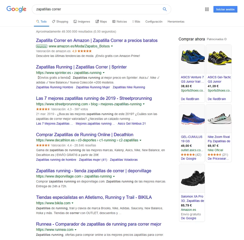 búsqueda zapatillas correr