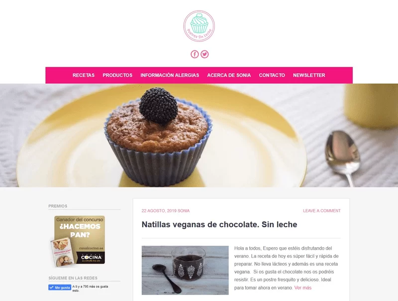blog postres sin leche