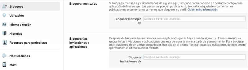 configuracion privacidad facebook