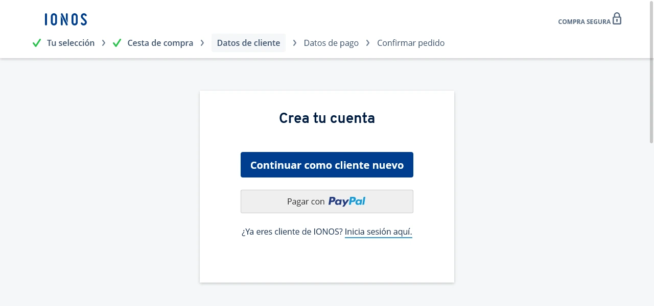cliente alta ionos