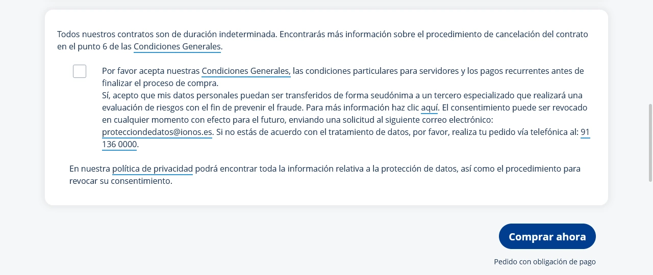 comprar ionos