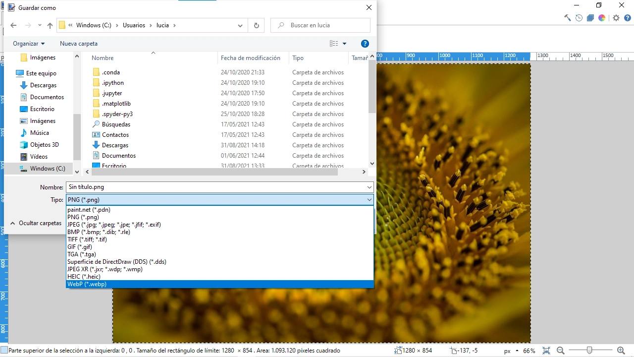 guardar webp ejemplo