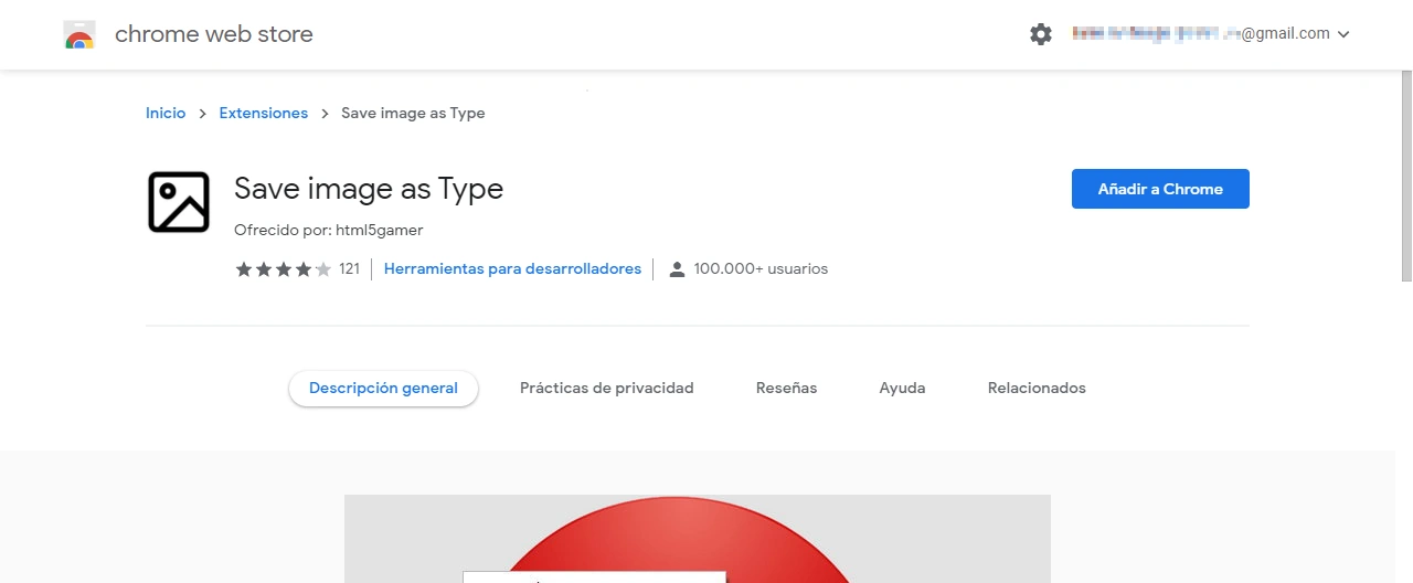 webp extension ejemplo