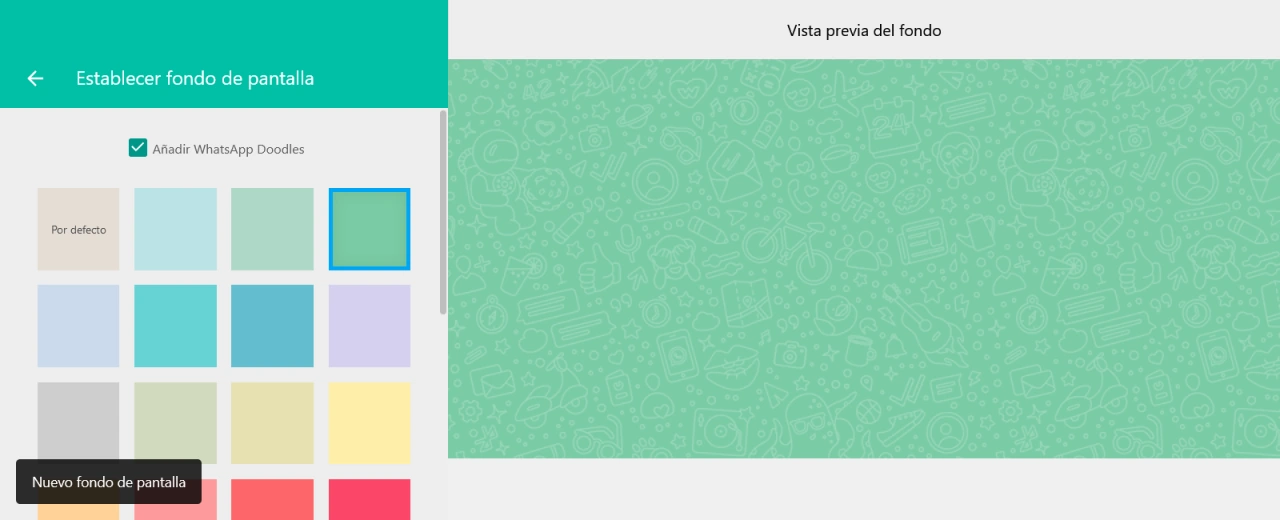 cambiar fondo whatsapp
