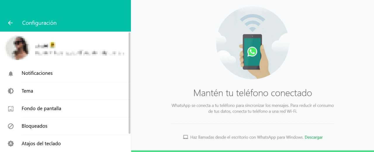 configuracion whatsapp