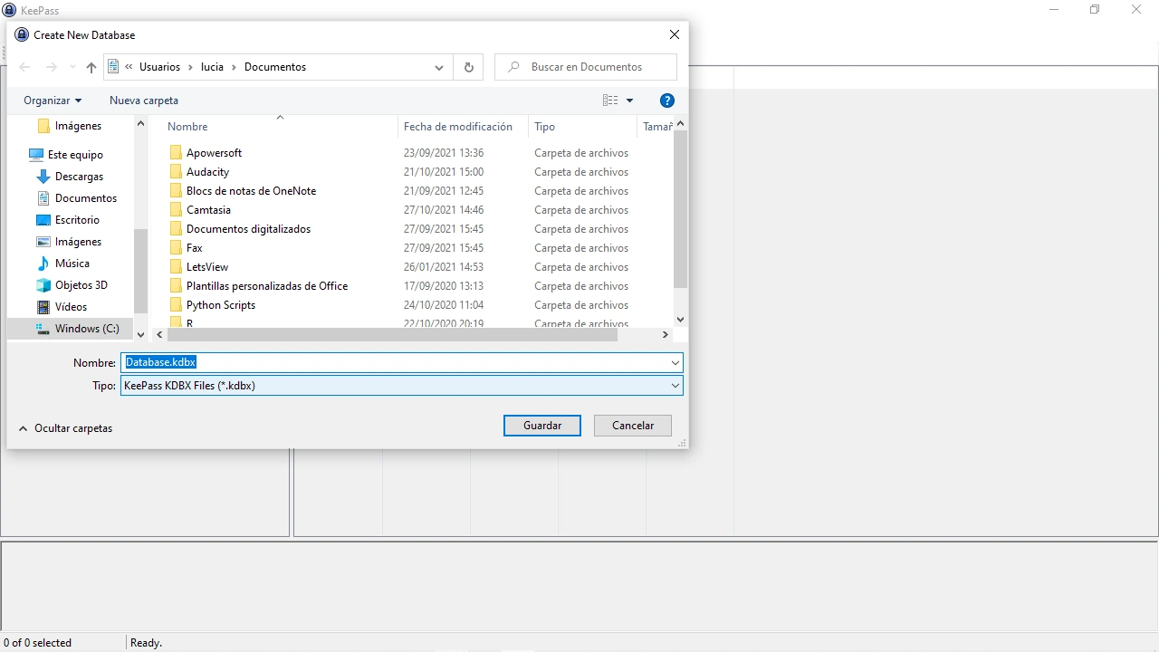generar contraseña keepass