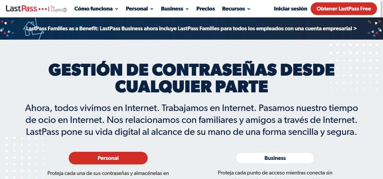 inicio lastpass web