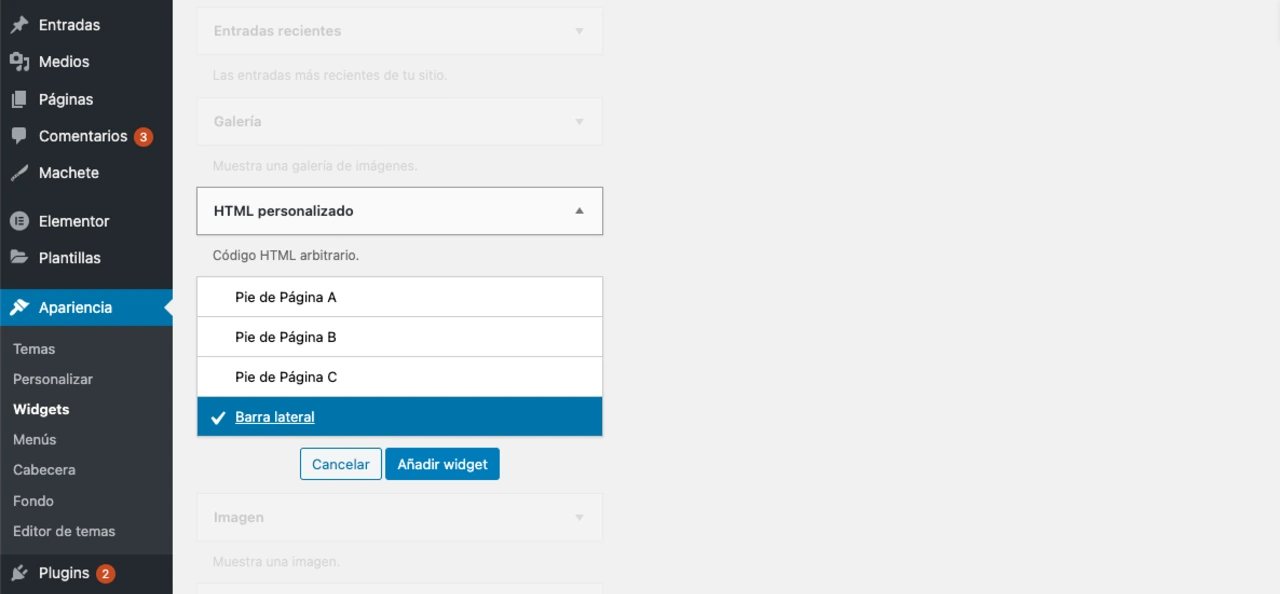 integrar wordpress