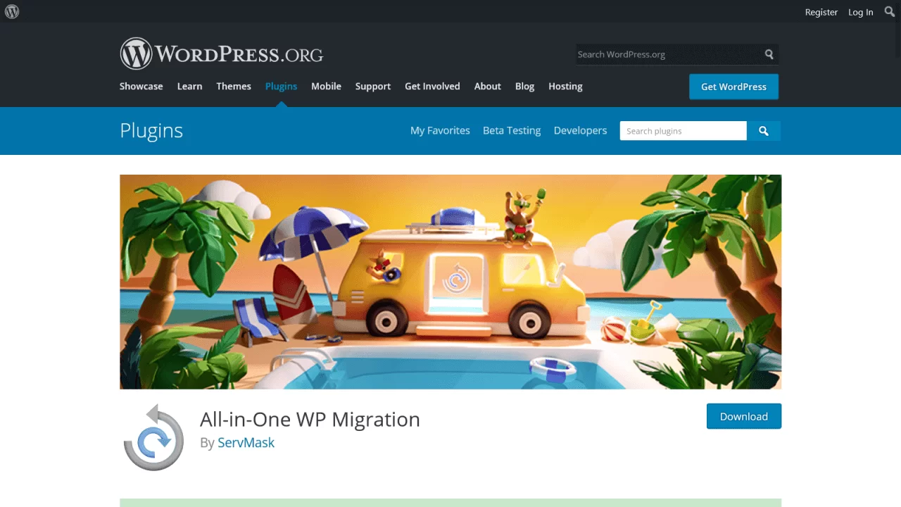 all in one WP mirgration plugin