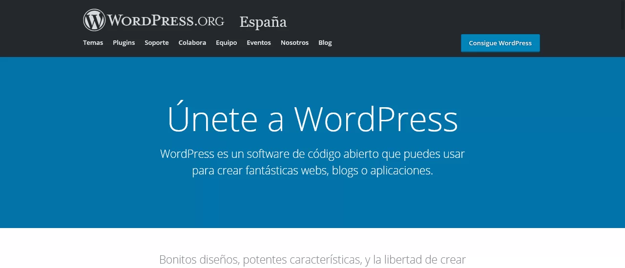 bienvenida wordpress descarga