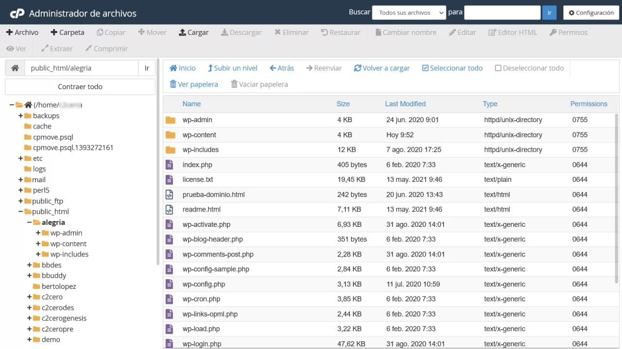 captura cpanel multidominio
