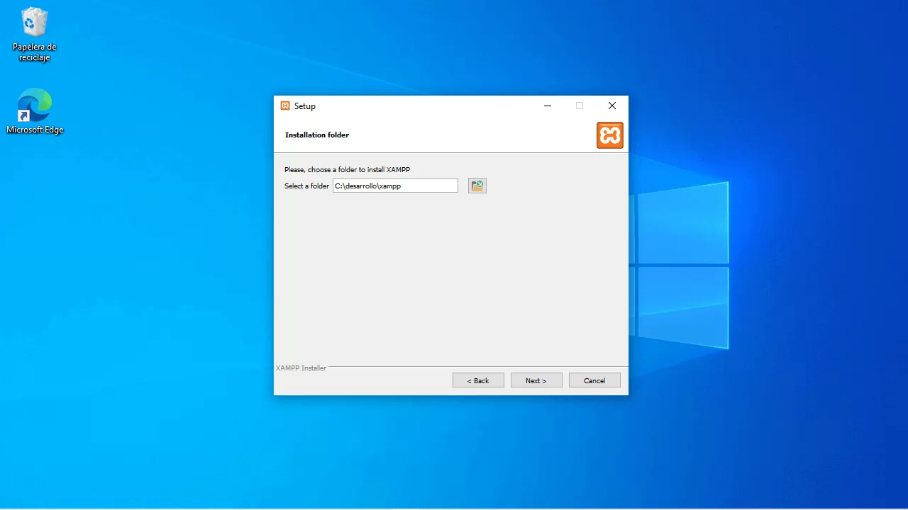 carpeta xampp