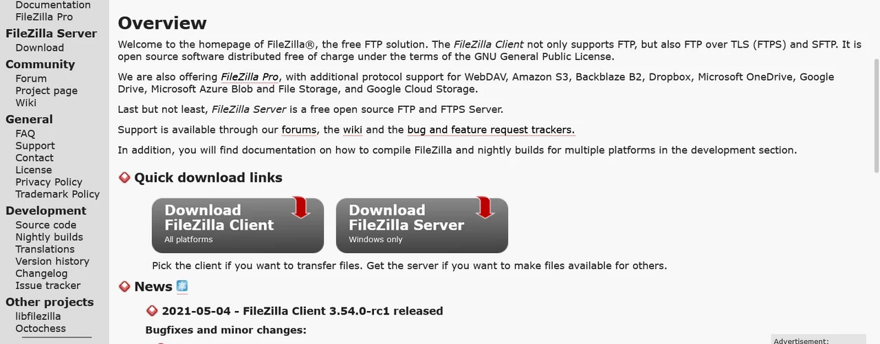 descarga filezilla