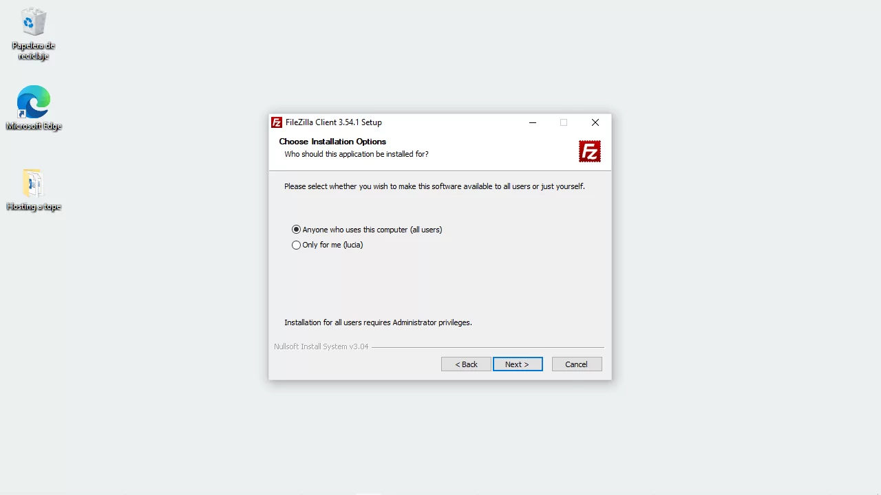 descarga pasos filezilla
