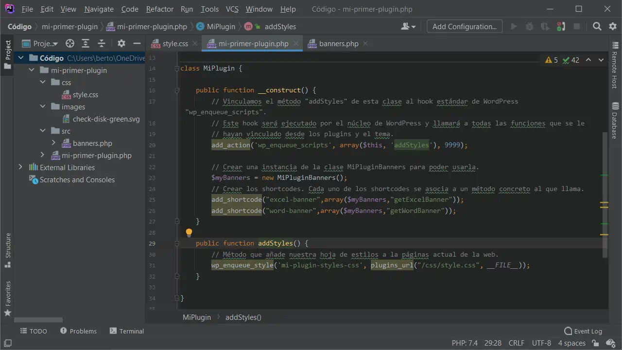 ejemplo shortcode codigo