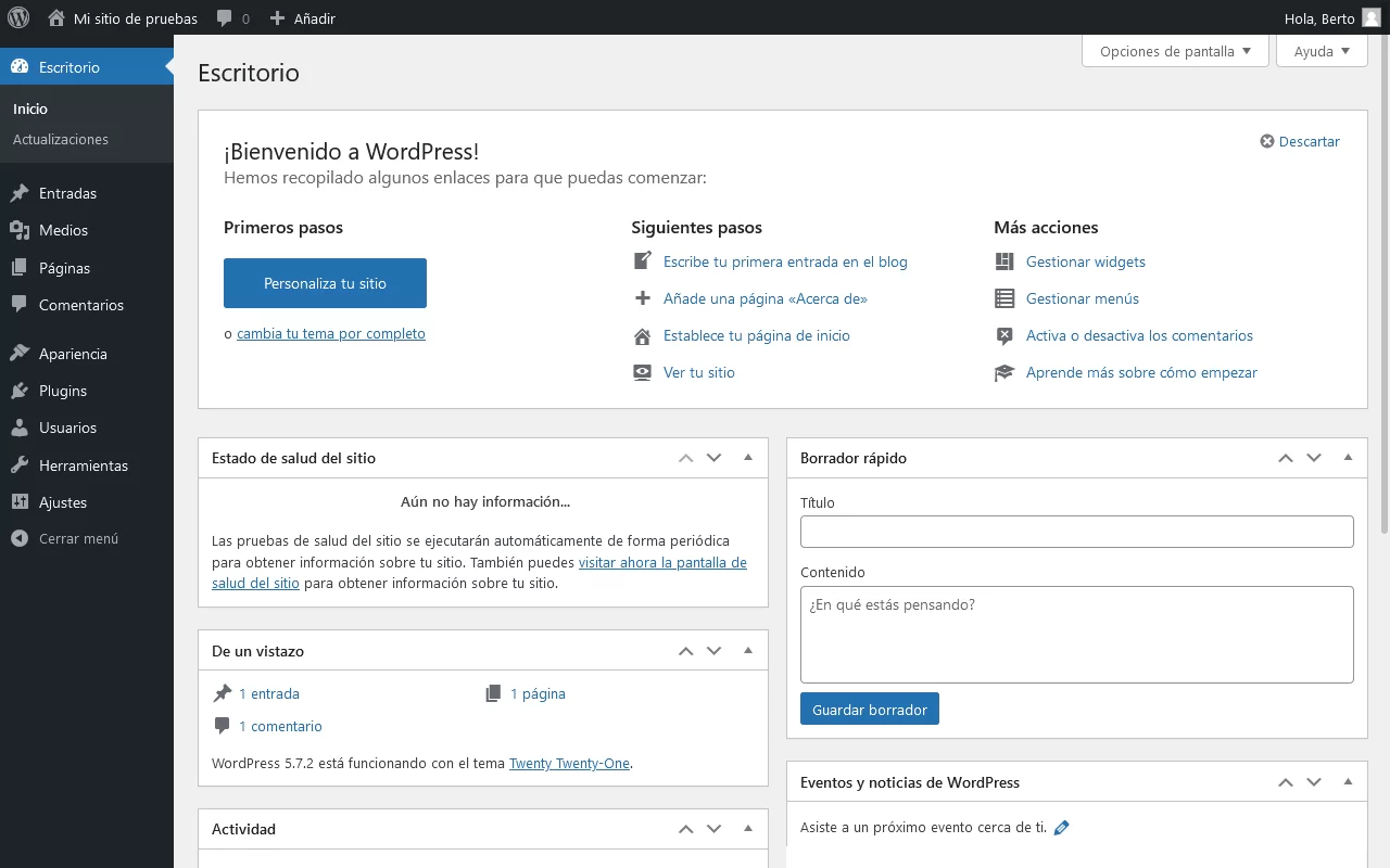 escritorio wordpress nuevo