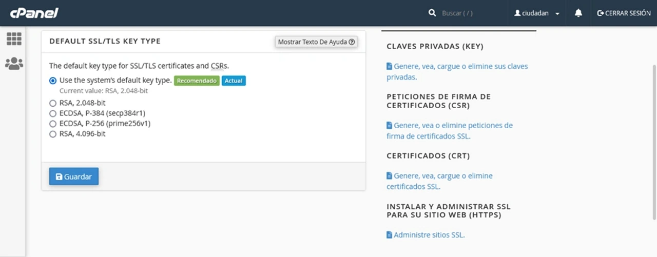 https cpanel