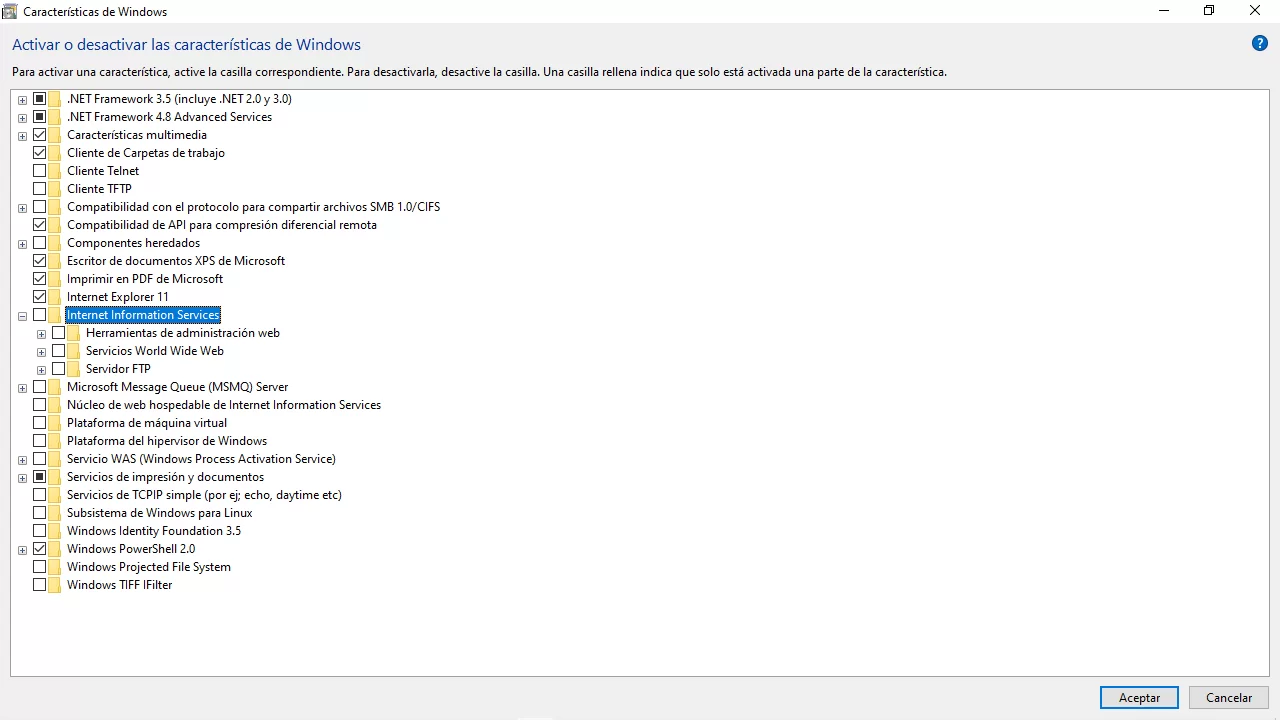 informacion windows