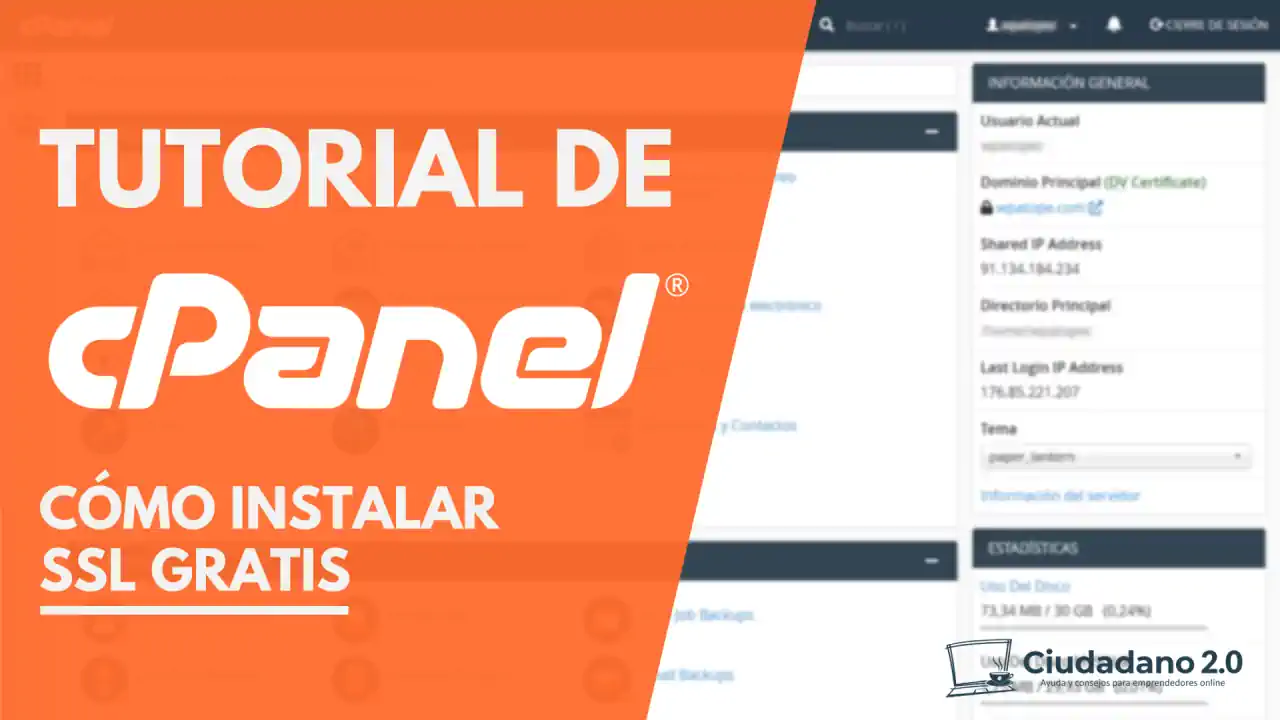 instalar ssl gratis cpanel