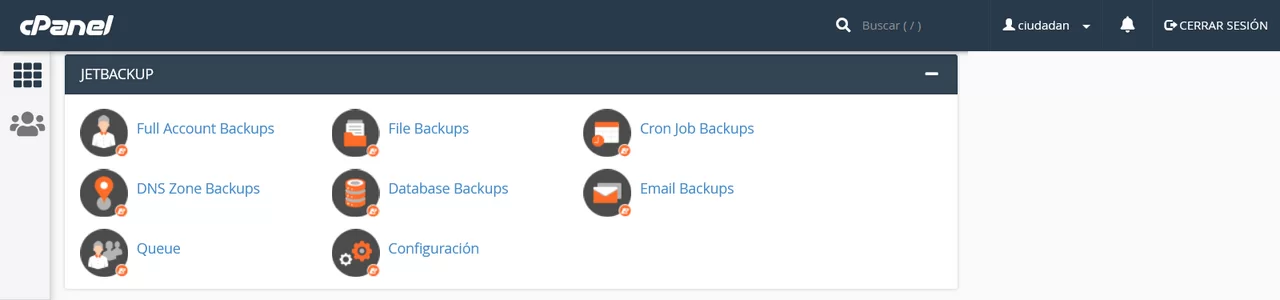 jetbackpack cpanel
