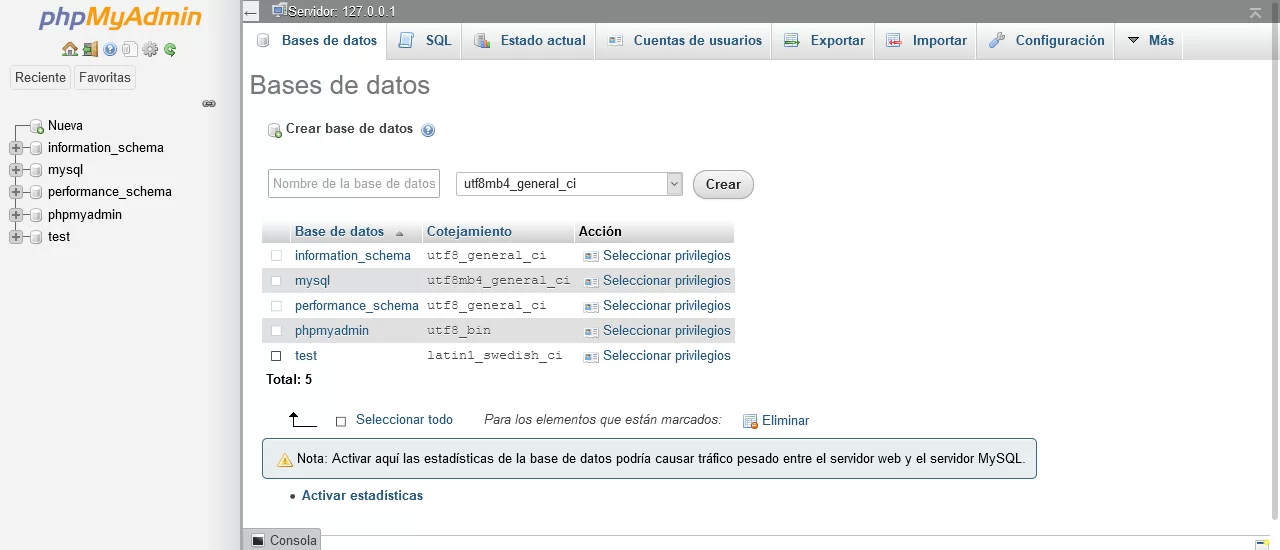 php my admin bd