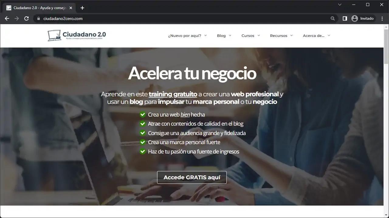 página principal de Ciudadano 2.0