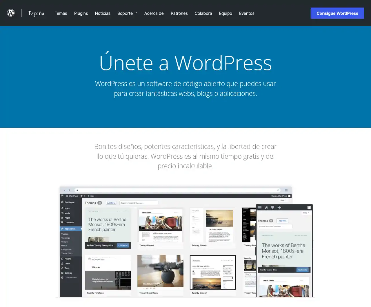 portada wordpress org