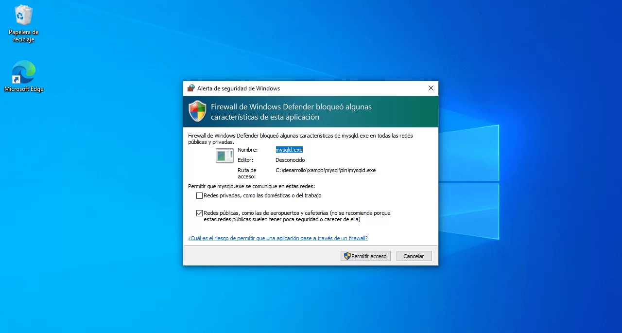 seguridad xampp