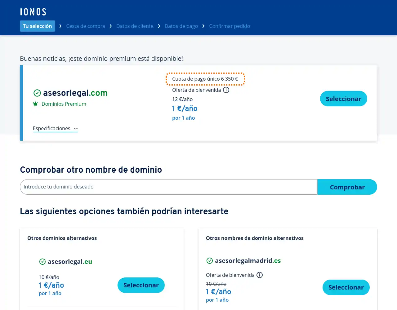 dominio asesor legal