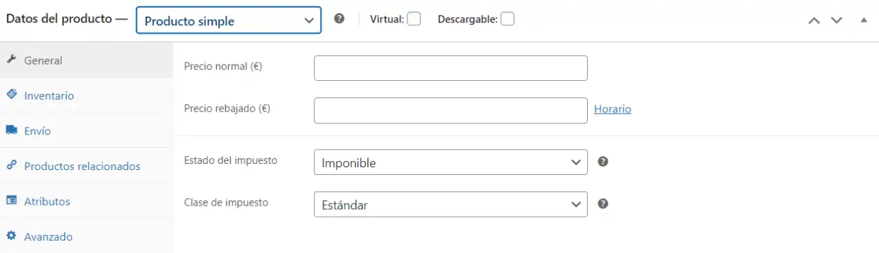 producto simple